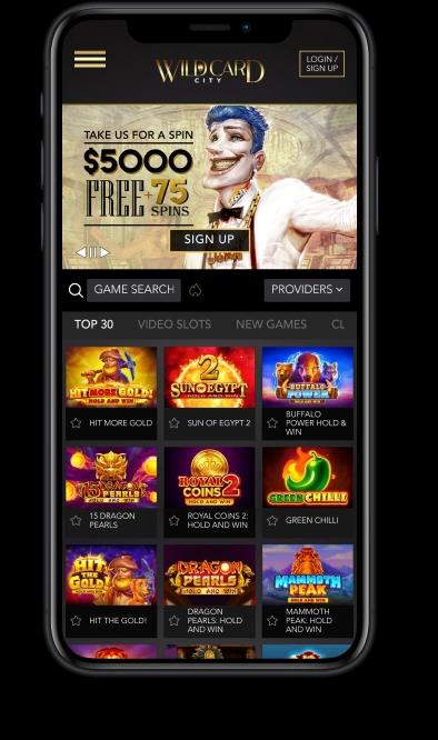 WildCard City Casino Mobile